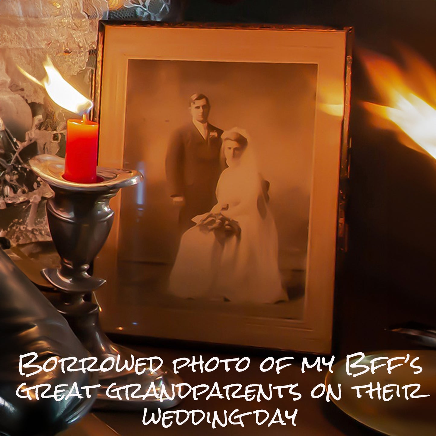 Vintage Looking Victorian Bride Fine Art