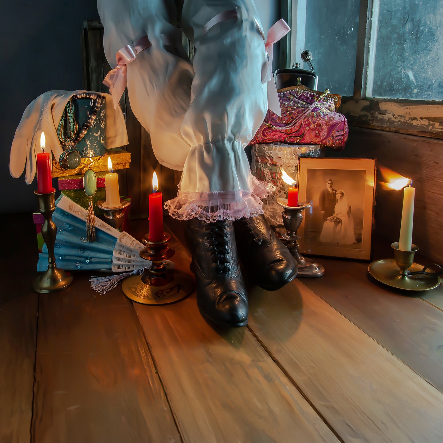 Vintage Looking Victorian Bride Fine Art