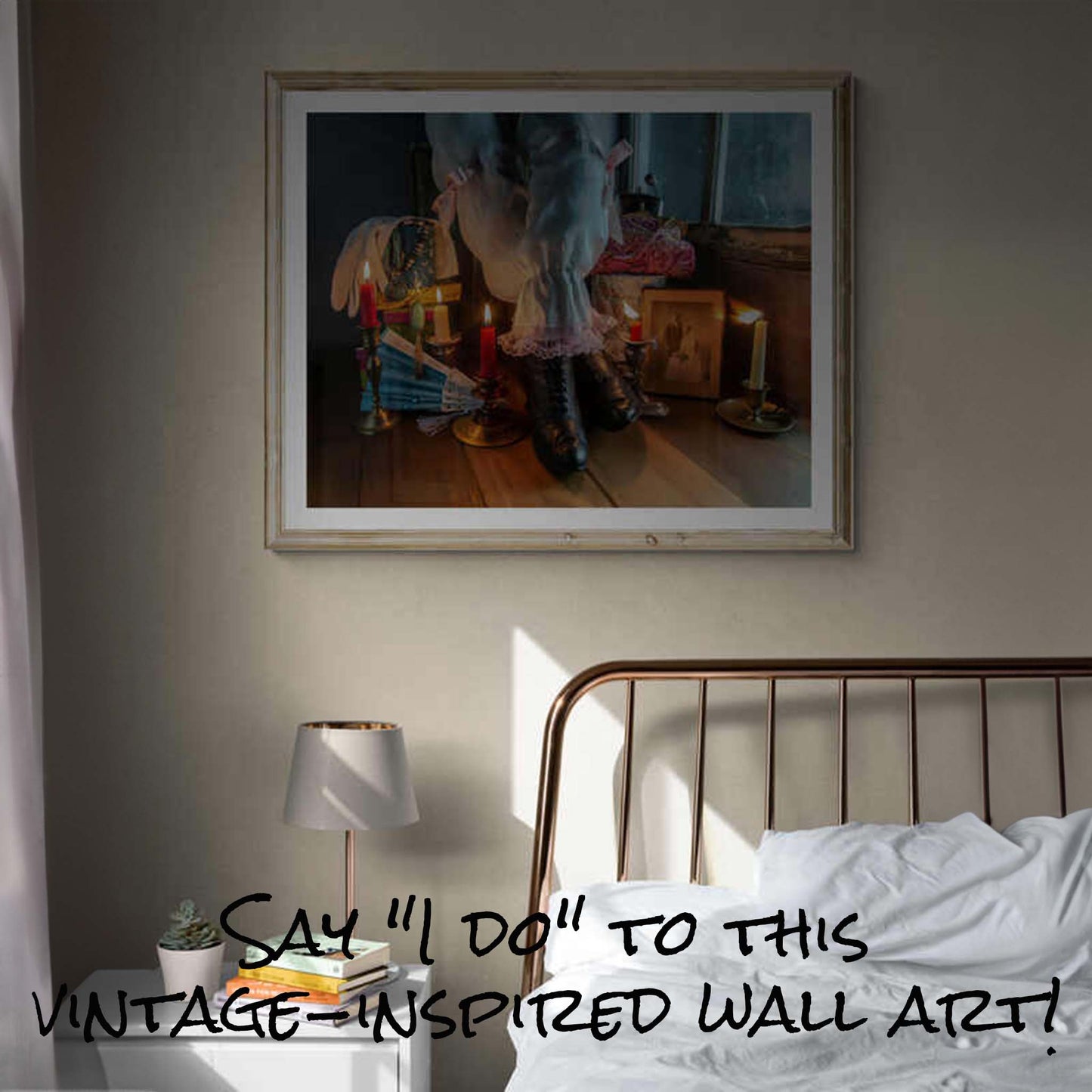 Vintage Looking Victorian Bride Fine Art