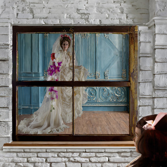 Vision of a Wedding by a Little Girl Wall Art