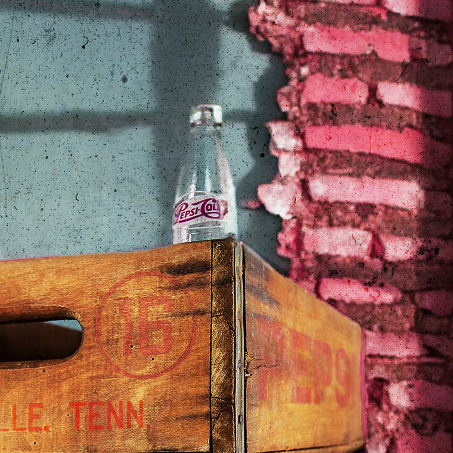Nashville Inspired Fine Art with Vintage Soda Bottles and Bottling Crates