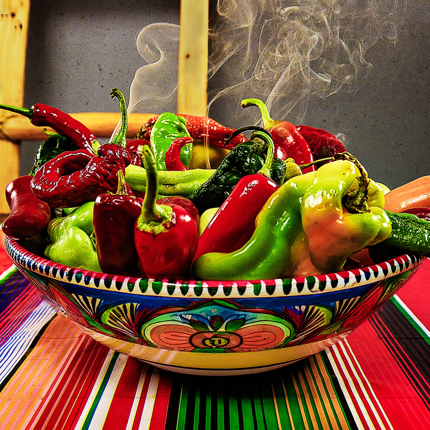Kiva Ladder and Smoking Chili Peppers Fine Art for your walls