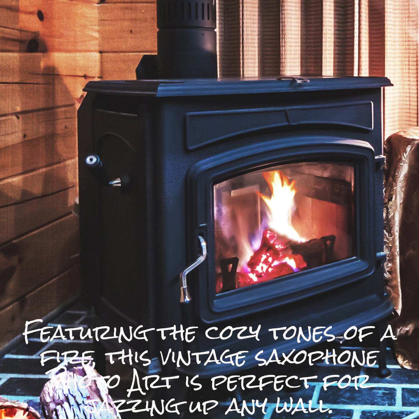 1930's Vintage Conn Saxophone Music Themed Art