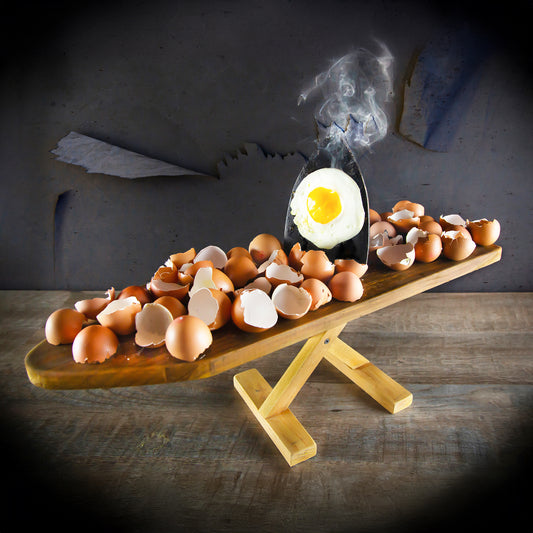 Whimsical Sunny Side Up Egg Kitchen Wall Art