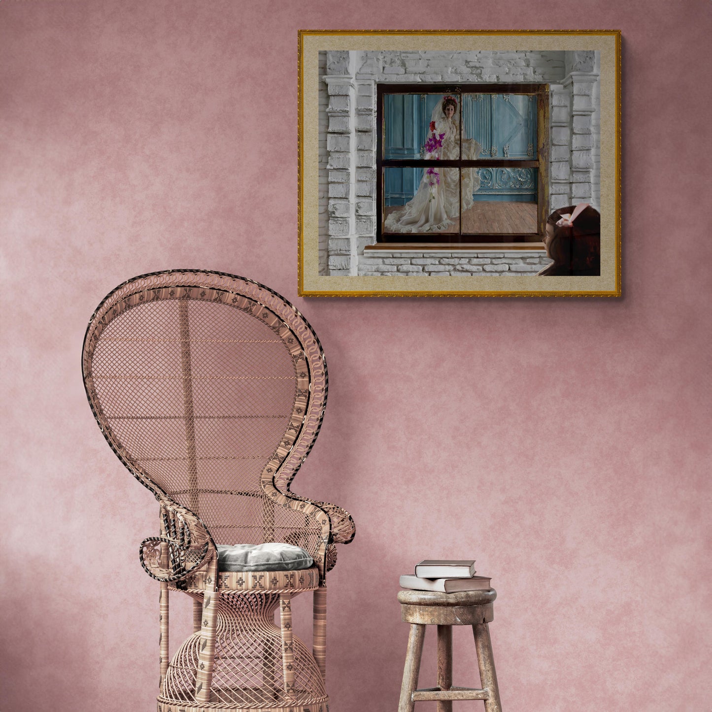 Vision of a Wedding by a Little Girl Wall Art